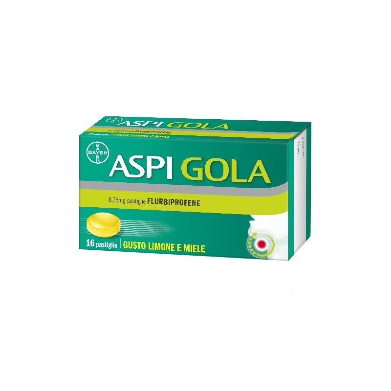 Bayer Aspi Gola 8,75 Mg Pastiglie Gusto Limone E Miele Flurbiprofene