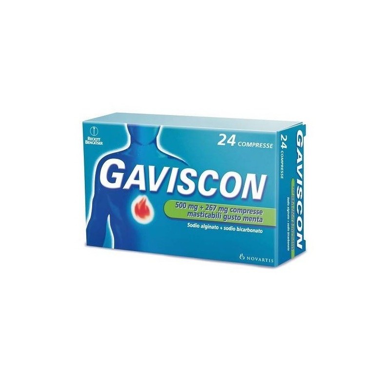 Gaviscon 24 compresse masticabili gusto menta