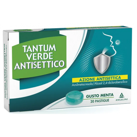 Angelini Tantum Verde Antisettico Pastiglie Gusto Menta Medicinale Equivalente