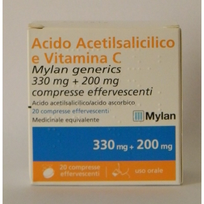 Mylan Frobeflu 330 Mg + 200 Mg Compresse Effervescentiacido Acetilsalicilico/acido Ascorbico