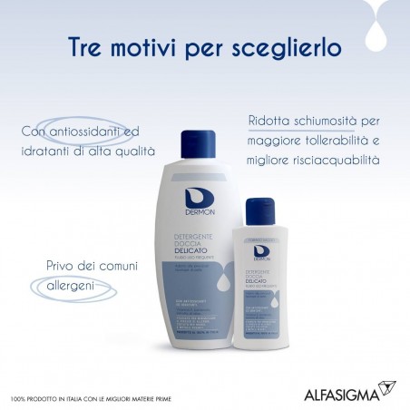 Alfasigma Dermon Detergente Doccia Delicato Uso Frequente 400 Ml