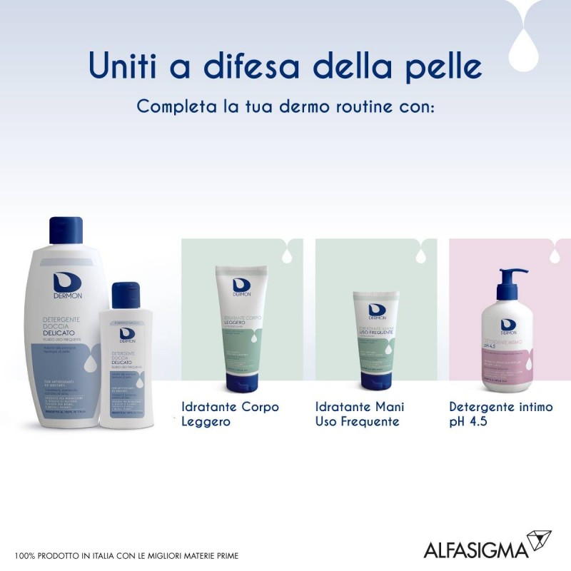 Alfasigma Dermon Detergente Doccia Delicato Uso Frequente 400 Ml