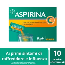 Aspirina C Granulato Effervescente Gusto Arancia 10 Bustine Bayer