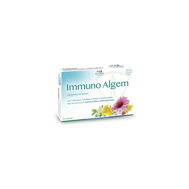 Algem Natura Immuno Algem 30 Capsule Vegetali Da 400 Mg