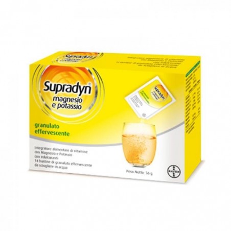 Bayer Supradyn Magnesio Potassio Senza Zucchero 14 Bustine 4 G