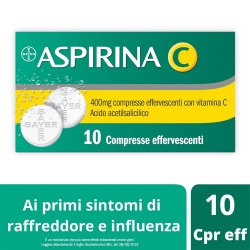 Aspirina C Farmaco Antinfluenzale 10 Compresse Effervescenti