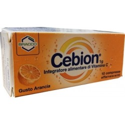 Dompe' Farmaceutici Cebion Effervescenti Vitamina C Arancia 10 Compresse