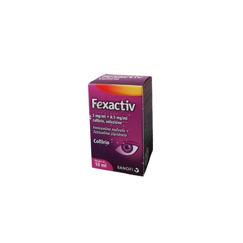 Opella Healthcare Italy Fexactiv 3 Mg/ml + 0,5 Mg/ml Collirio, Soluzione Feniramina Maleato + Tetrizolina Cloridrato