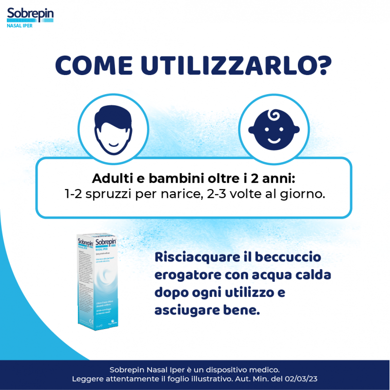 Pharmaidea Sobrepin Nasal Iper Soluzione Ipertonica Spray 30 Ml