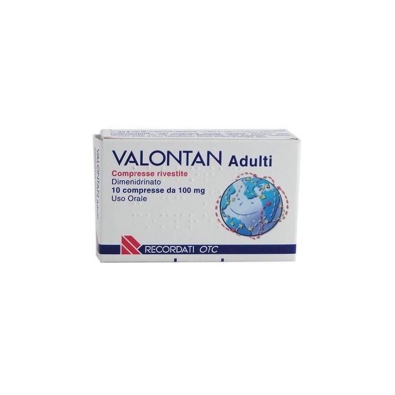 Recordati Valontan Adulti 100 Mg Compresse Rivestite Dimenidrinato