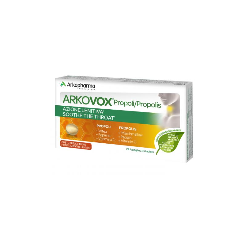 Arkofarm Arkovox Propoli Miele/limone 24 Compresse