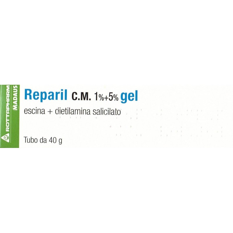 Viatris Healthcare Limited Reparil 1% + 5% Gel Reparil 2% + 5% Gel Escina + Dietilamina Salicilato