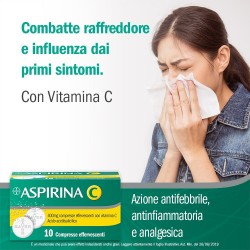 Aspirina C Farmaco Antinfluenzale 10 Compresse Effervescenti
