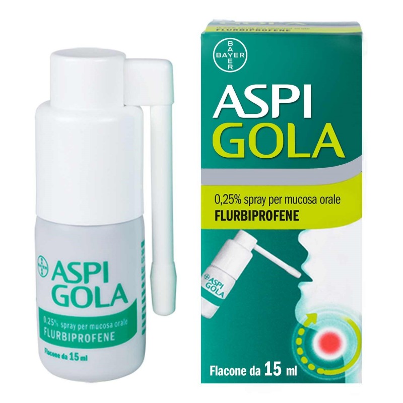 Bayer Aspi Gola 0,25% Spray Per Mucosa Orale Flurbiprofene