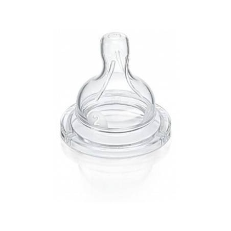 Philips Avent Tettarelle Flusso Lento 2 Fori 2 Pezzi