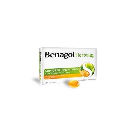 Benagol Herbal Gusto Miele 24 Pastiglie benessere gola Benagol Herbal Gusto Miele 24 Pastiglie benessere gola
