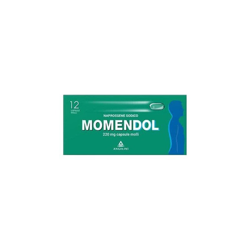 Momendol 220 mg Naprossene - Farmaco Antidolorifico - 12 Capsule Molli