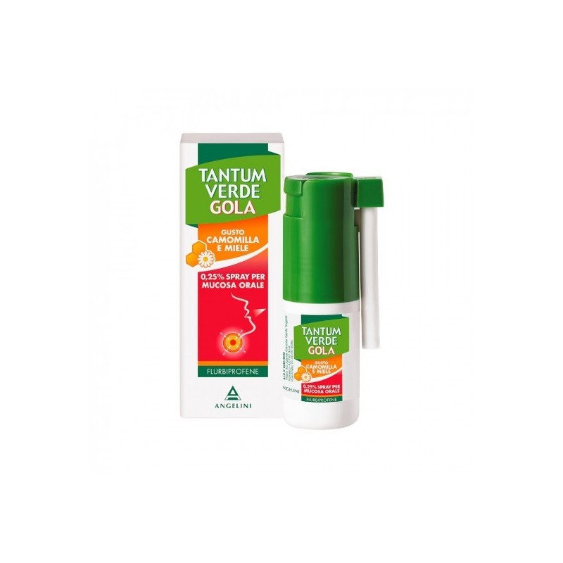 Tantum Verde Gola Spray 0,25% Flurbiprofene Gusto Camomilla E Miele 15 ml Angelini