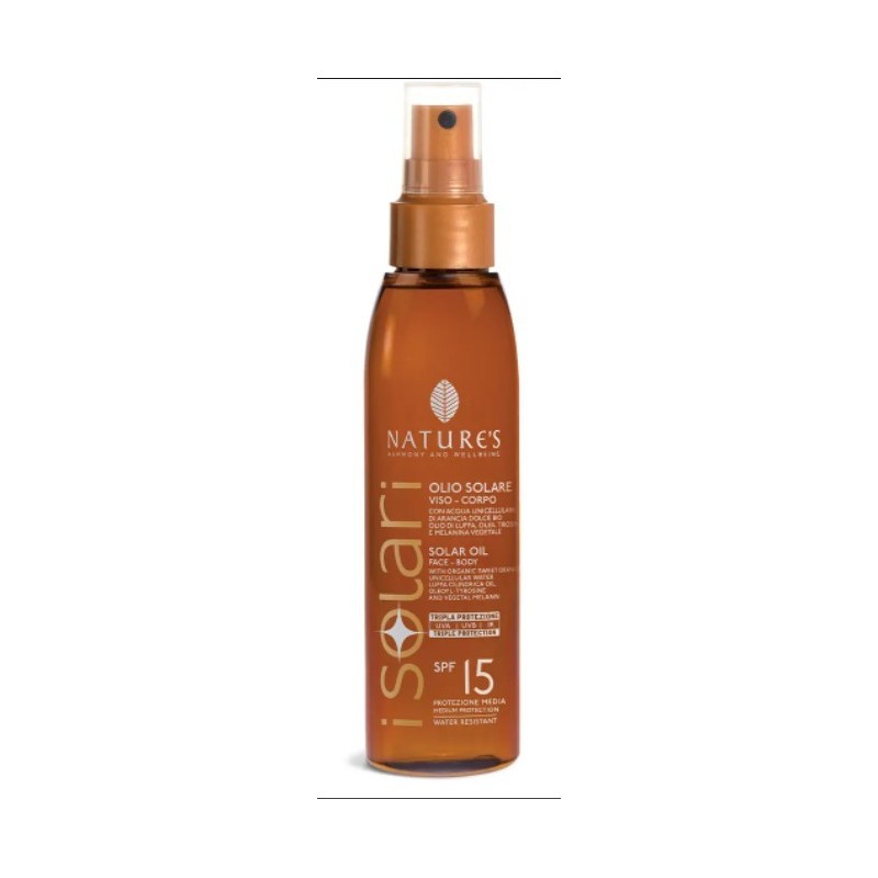 Bios Line Nature's I Solari Olio Solare Viso Corpo Spf 15 150 Ml