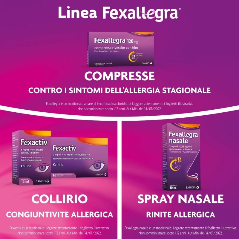 Farmed Fexallegra 120 Mg Compresse Rivestite Con Film Fexofenadina Cloridrato