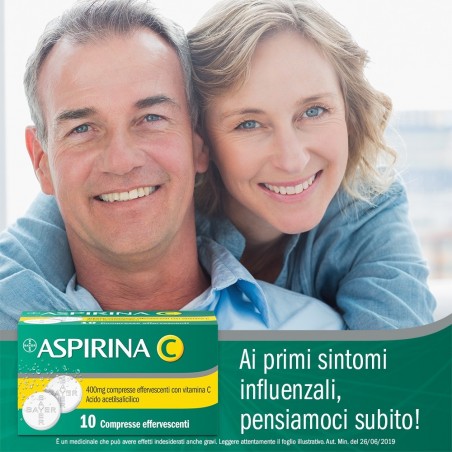 Aspirina C Farmaco Antinfluenzale 10 Compresse Effervescenti