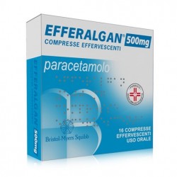 Efferalgan 500 mg Farmaco per Febbre e Dolori - 16 Compresse Effervescenti