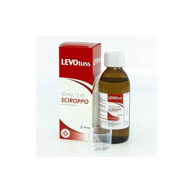 Levotuss Sciroppo Farmaco con levodropropizina Sedativo della Tosse 200 ml