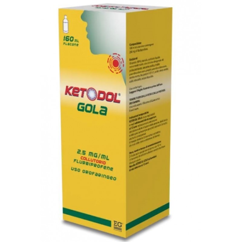 Epifarma Ketodol Gola 2,5 Mg/ml Spray Per Mucosa Orale  Flurbiprofene