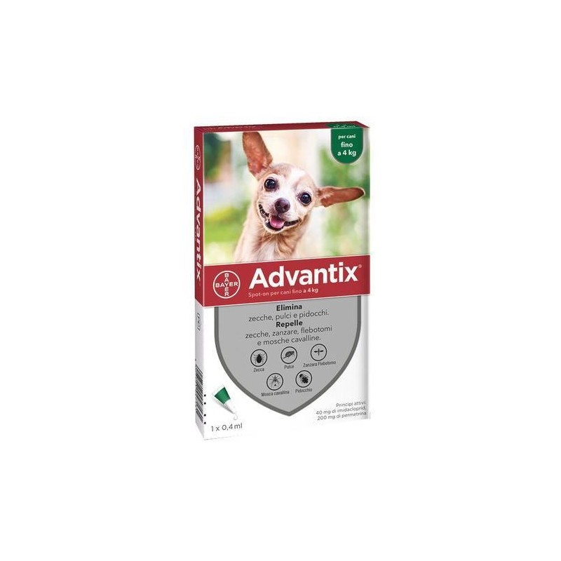 Elanco Italia Advantix Spot-on Per Cani Fino A 4 Kg