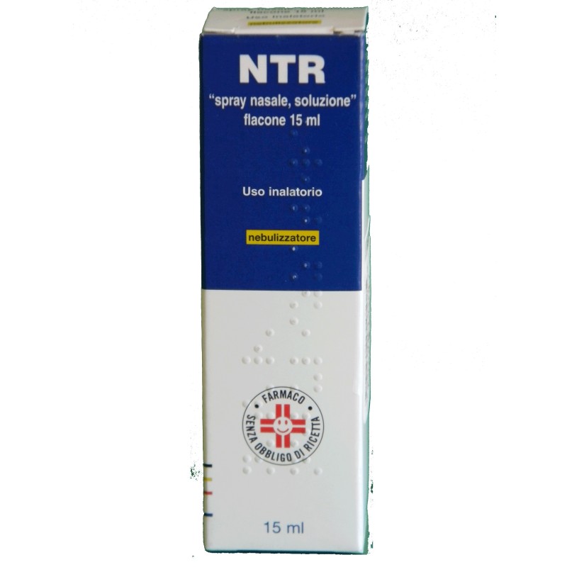 Ntr Spray Farmaco Decongestionante Nasale 15 ml per raffreddore, sinusite e naso chiuso