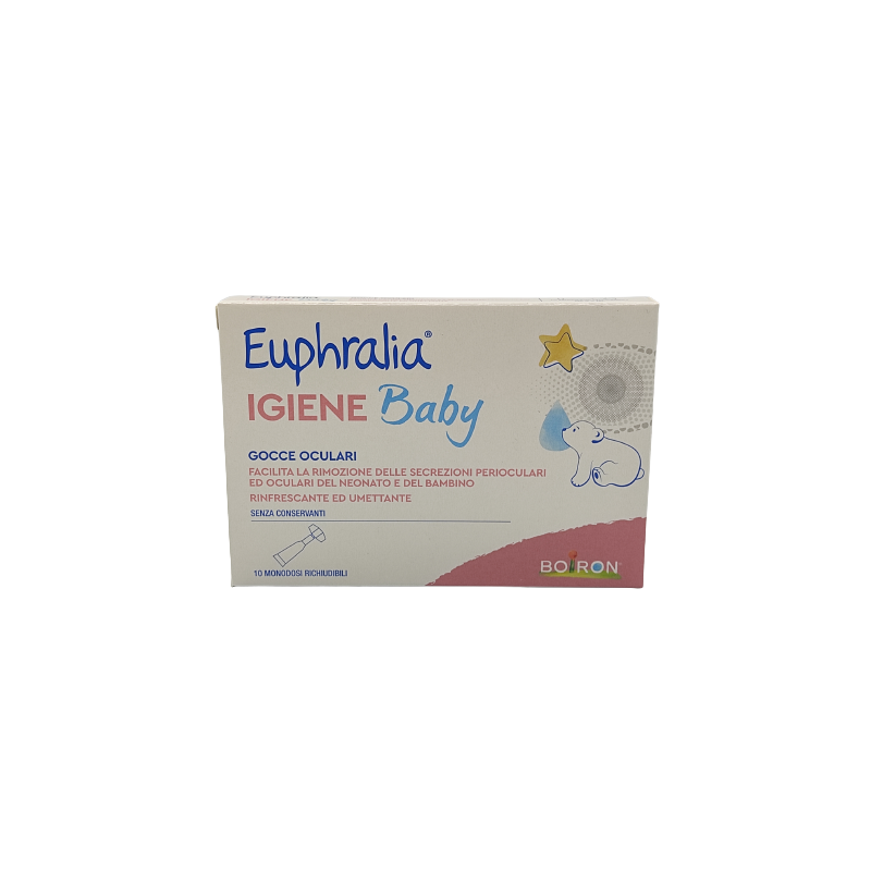 Boiron Gocce Oculari Euphralia Igiene Baby 10 Monodose Richiudibili X 0,5 Ml