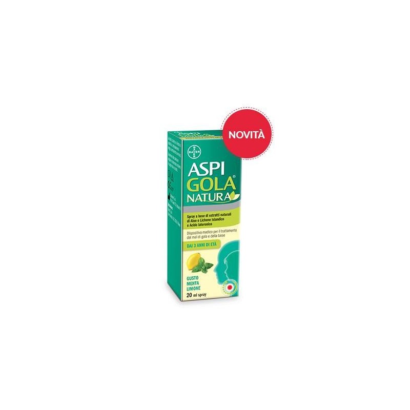 Bayer Aspi Gola Natura Spray Menta Limone 20 Ml