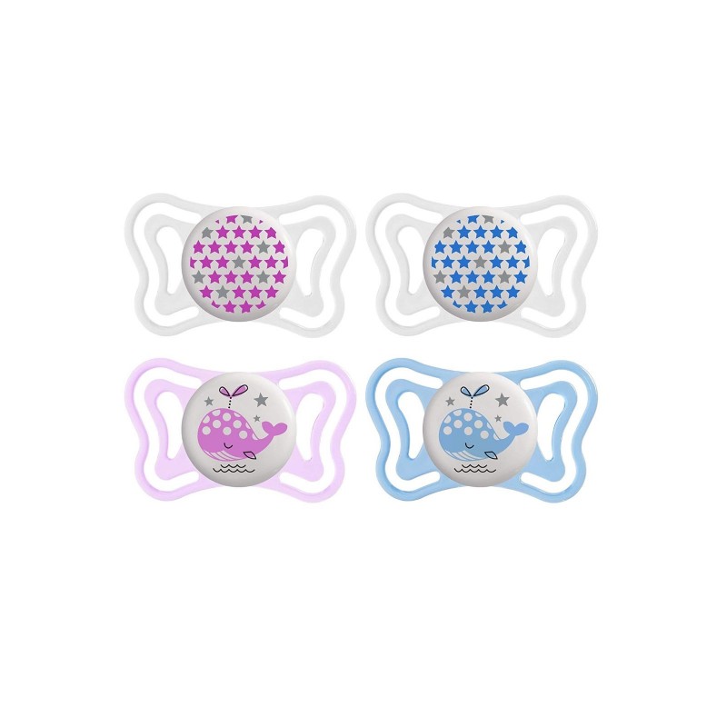 Chicco Succhietto Light Luminoso Silicone 2-6 Mesi 2 Pezzi