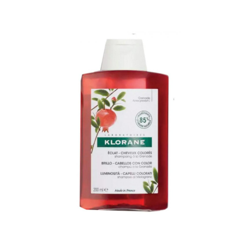 Klorane Shampoo Trattante Anti-sbiadimento Senza Solfati Al Melograno 200 Ml