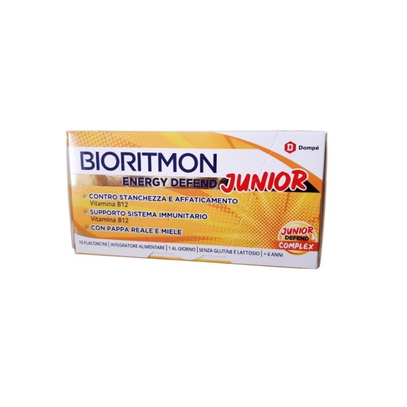 Dompe' Farmaceutici Bioritmon Energy Defend Junior 10 Flaconcini 10 Ml