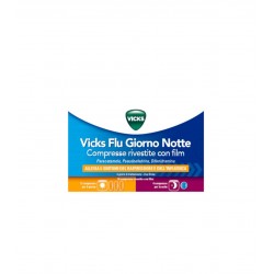 Vicks Flu Giorno e Notte Farmaco Antinfluenzale 12 + 4 Compresse - Farmasole