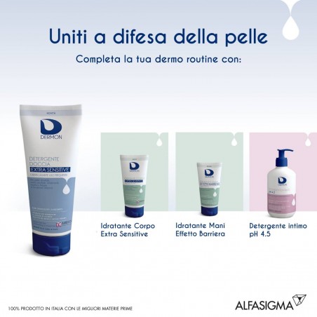 Alfasigma Dermon Detergente Doccia Extrasensitive Crema Lavante Uso Frequente 250 Ml