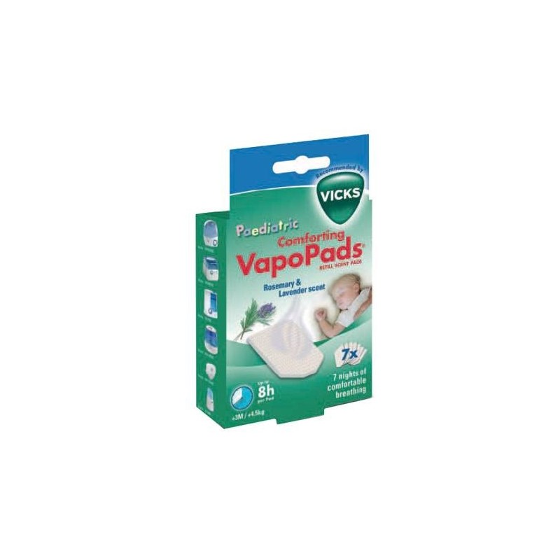 Vicks Vapopads Rosmarino e Lavanda per il Sonno dei Bambini 7 Pezzi - farmasole