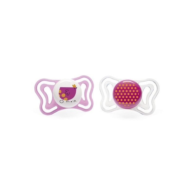 Chicco Succhietto Light Girl Silicone 2-6 Mesi 2 Pezzi