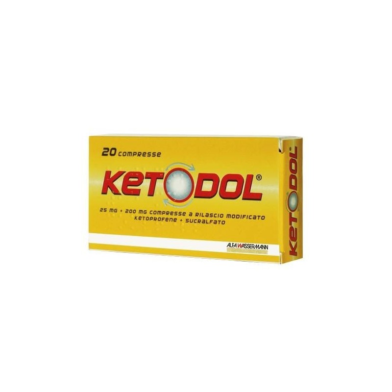 Ketodol Farmaco Antinfiammatorio e Antidolorifico 20 Compresse