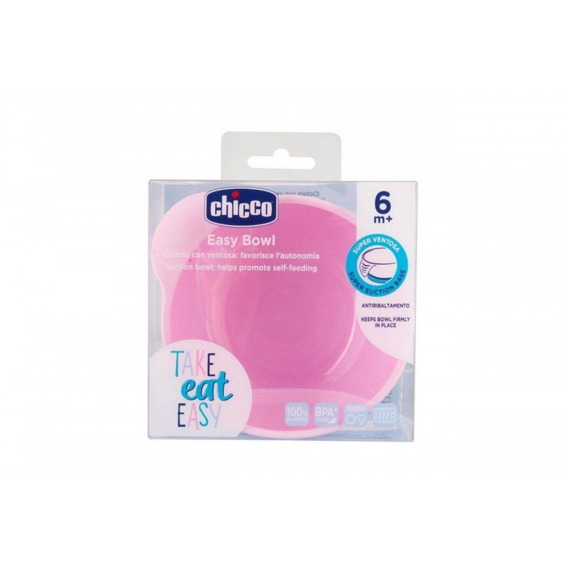 Chicco Ciotola Silicone Rosa