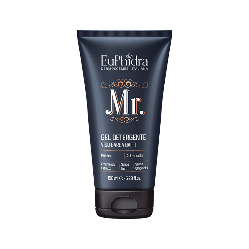 Euphidra Mr Detergente Viso Barba Baffi Anti-Lucido 150 ml - Farmasole