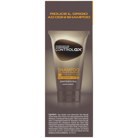 Combe Italia Just For Men Control Gx Shampoo Colorante Graduale 2 In 1 Con Balsamo 150 Ml