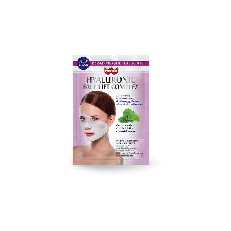 Winter Jelly Mask Maschera Viso Monouso Rigenerante Notte Effetto Seta