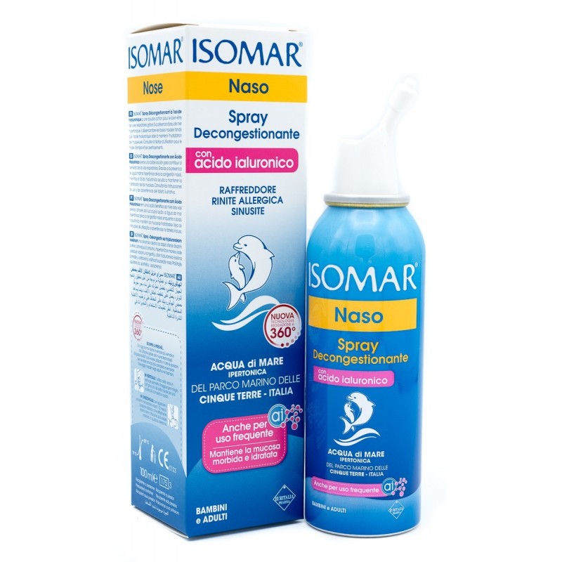 Euritalia Pharma Isomar Spray Decongestionante Acido Ialuronico 100 Ml