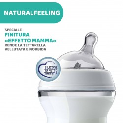 Chicco Biberon Nat Feel Vetro 0m+ 150 Ml