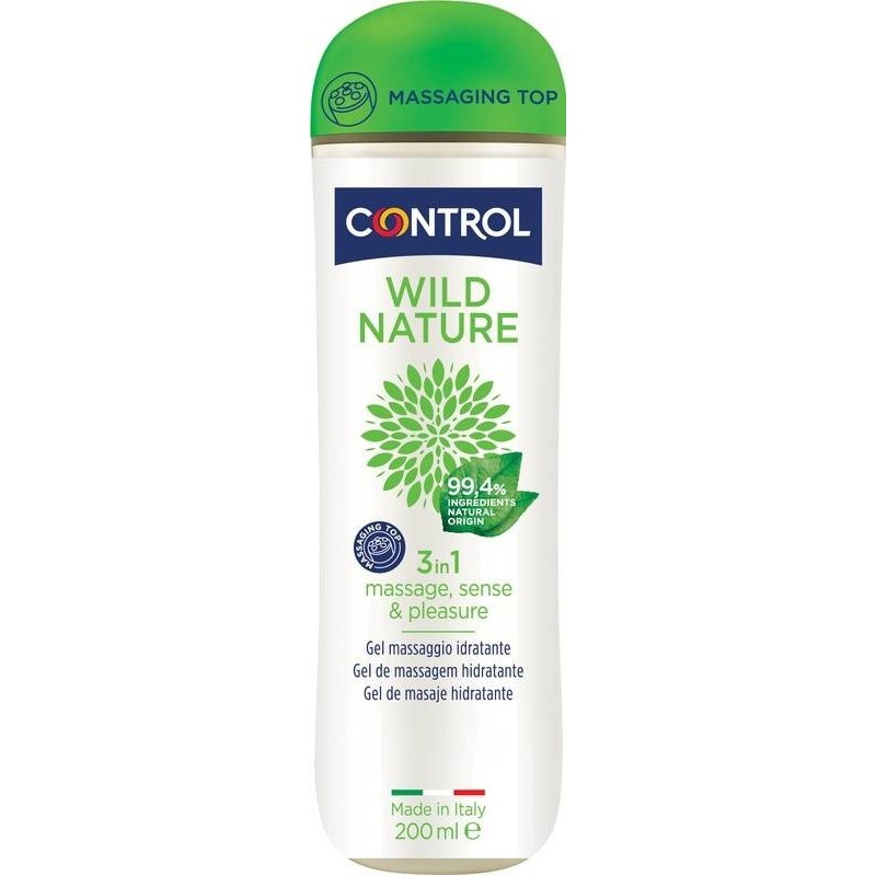 Control Wild Nature Massage Gel Massaggio 3 In 1 200 Ml