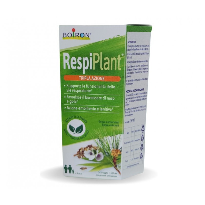 Boiron Respiplant Sciroppo 150 Ml