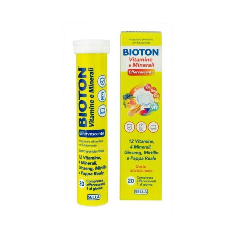 Sella Bioton Vitamine E Mineali 20 Compresse Effervescenti