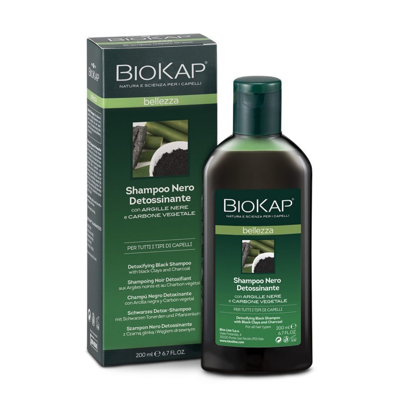 Bios Line Biokap Bellezza Shampoo Nero Detossinante 200 Ml Biosline